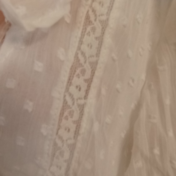 Zara Boho Frill Sheer Top - Picture 5 of 14